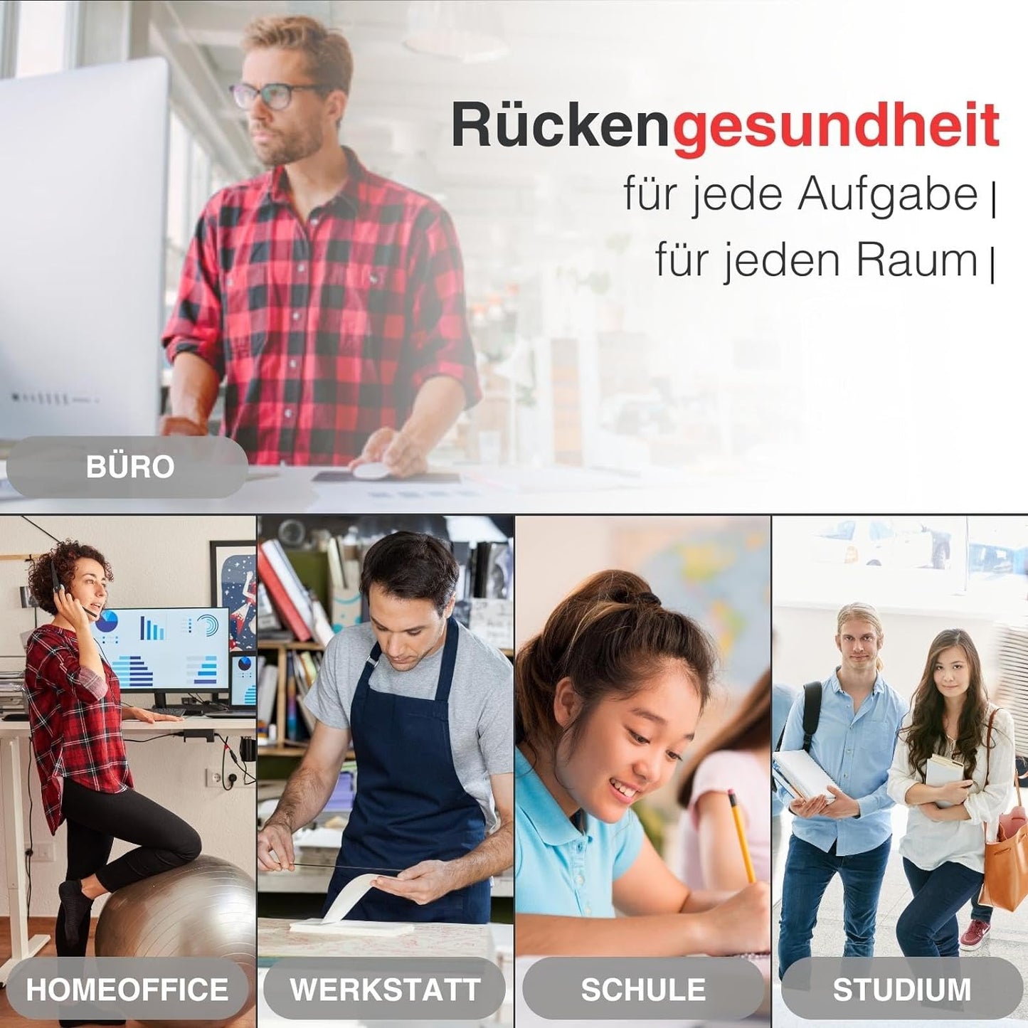 exeta - Rückengesundheit für jede Aufgabe, für jeden Raum