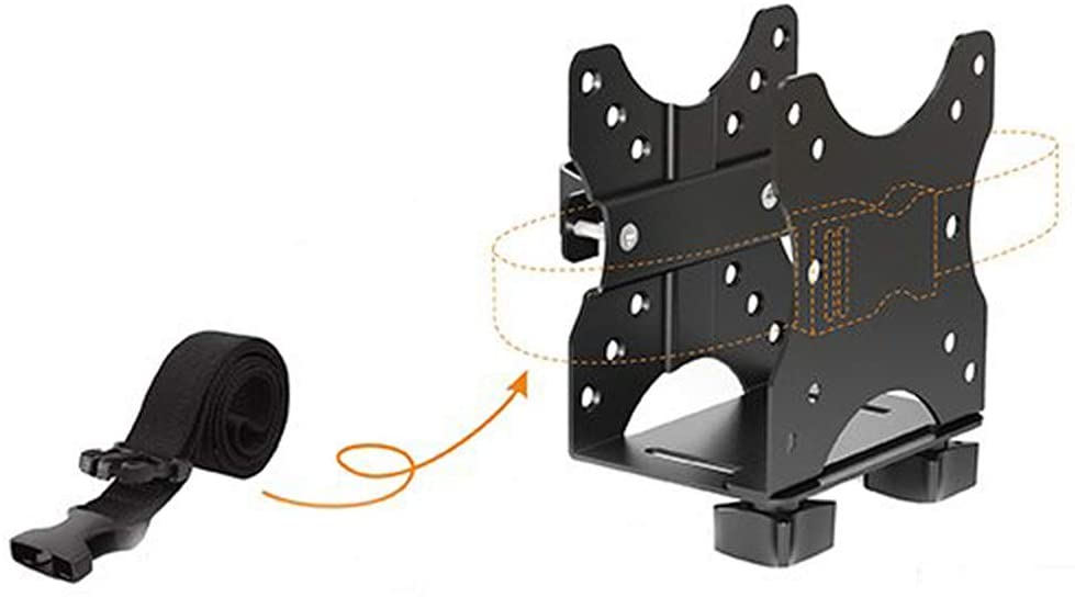 exeta Mini Untertisch Computerhalterung für Mini-PC schwarz