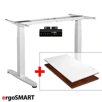   Sparbundle ergoSMART weiß + Tischplatte in unterschiedlicher Ausführung