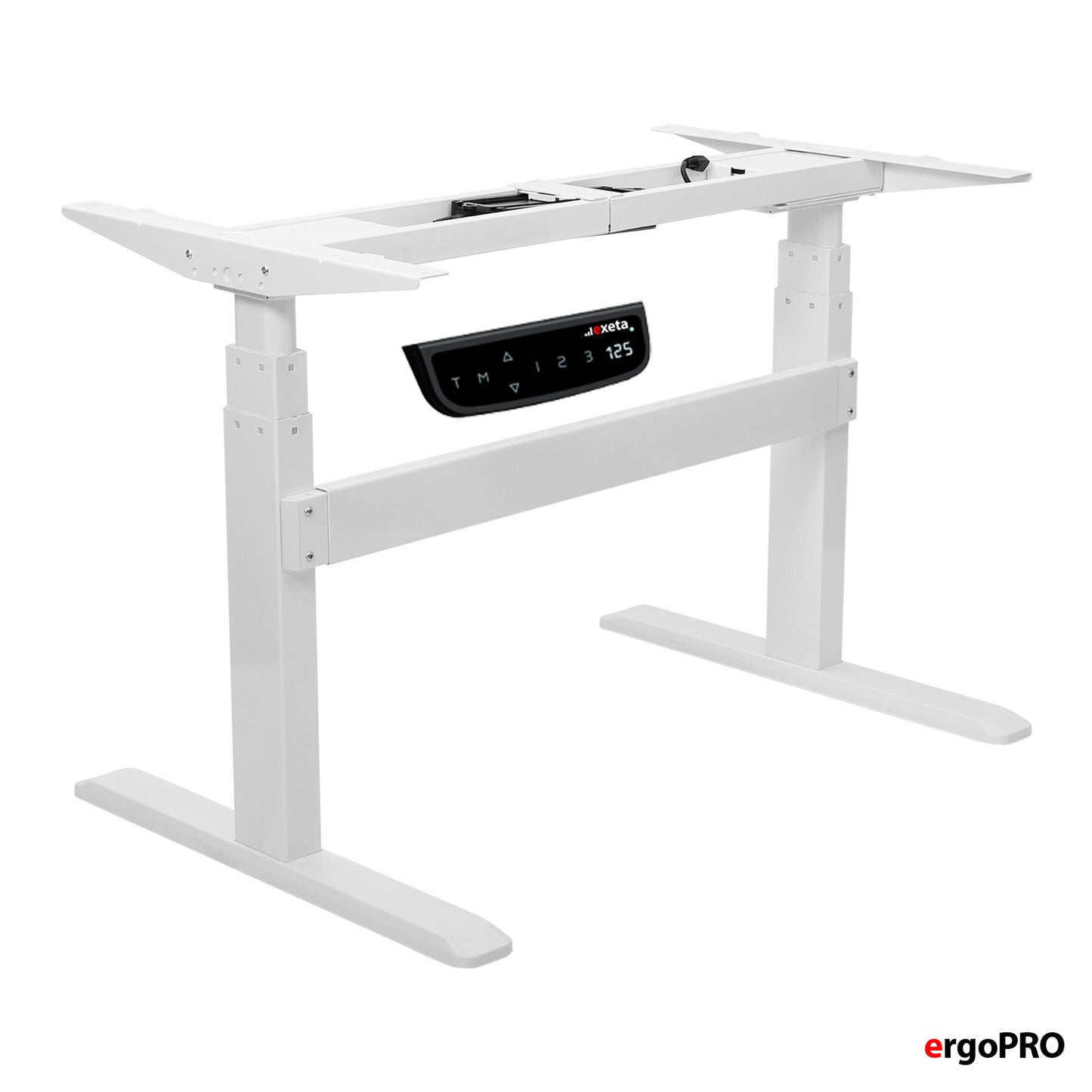 Spar-Bundle ergoPRO weiss + Tischplatte nussbaum 180x75x2,5cm