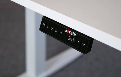 Spar-Bundle ergoSMART grau + Tischplatte weiss 150x75x2,5cm